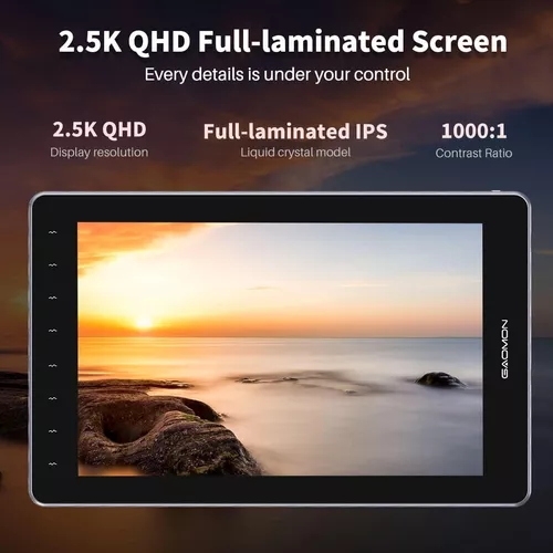 GAOMON PD1610 2.5K QHD Graphics Drawing Tablet with 16:10 Screen