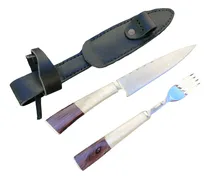 Comprar Set De Cubiertos Artesanal Seigen 14 Madera Combinada Asta 