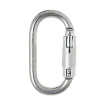 Comprar Mosquetão Aço Oval Com Trava 25kn Tripla Altura Rapel