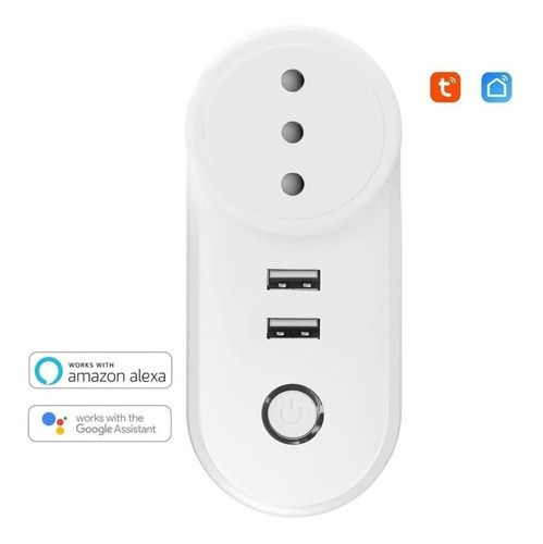 Imagen 1 de 7 de Enchufe Inteligente Wifi Chile Puertos Usb Alexa & Google