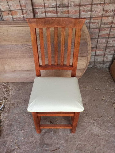 Imagen 3 de 6 de Silla Tapizadas Madera Algarrobo X 12 Unidades