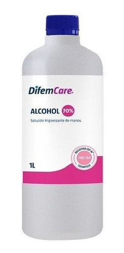 Alcohol 70° Desnaturalizado Difempharma 1 Litro / Cormedic