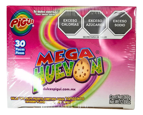 Mega Huevon 30 Piezas Dulce Confitado De Tamarindo Con Chile