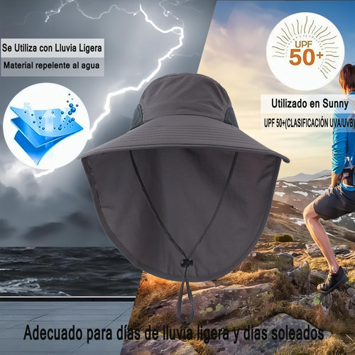 Sombrero De Sol De Ala Ancha Gorro De Pesca Transpirable De