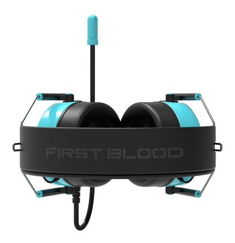 Imagen 2 de 8 de Headset Gamer 7.1 Usb Rgb - Ajazz Ah10 Azul