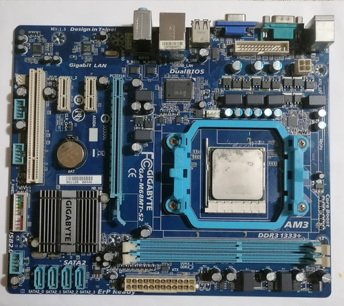 Placa Am3 Am2+ Ddr3 Ga-m68mt-s2 Gigabyte Phenom Ii/athlon Ii (Usado)