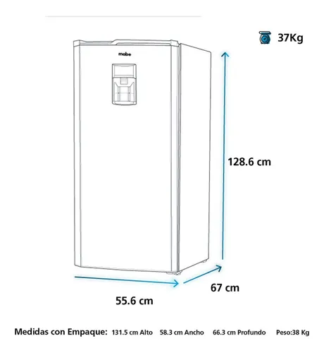 Nevera Mabe Frost Convencional 211 Lts Grafito | Rmu210nacg1