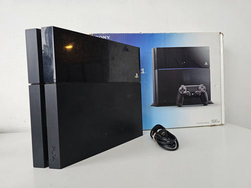 Sony Playstation 4 Fat Ps4 500 Gb + Caja Y Cable Power