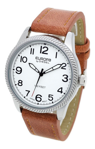 Reloj Europa By Diesel Hombre 4010 - Eco Cuero Metal Wr30