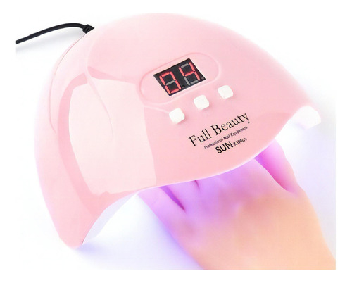 Lampara Uv Secador De Uñas, 36w, 18 Led Color Blanco