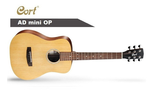 Imagen 2 de 2 de Guitarra Acústica Cort Ad Mini Op Viajera