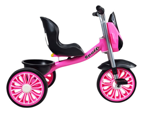 Triciclo Para Niños Diseño Mazinger Con Luz Y Sonido Color Rosa