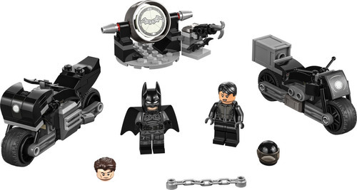 Conjunto completo Lego Dc Batman Motorcycle Chase Selina 149 unidades Número de peças 140