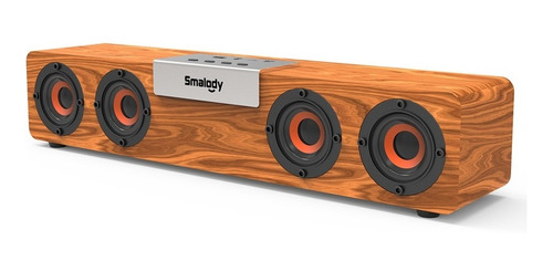 Barra De Sonido Bluetooth (madera, Bluetooth) Smalody Sl-90h