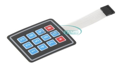 Teclado Matricial 4x3 3x4 De Membrana Para Arduino