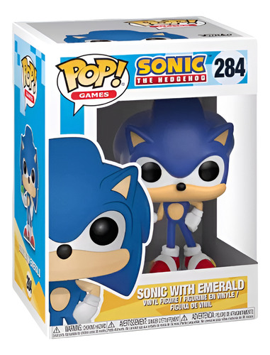 Funko Pop Games: Sonic The Hedgehog Sonic With Emerald