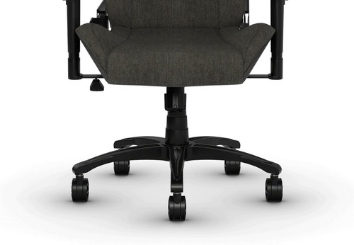 Silla de escritorio Corsair T3 Rush gamer ergonómica gris y charcoal con tapizado de tela