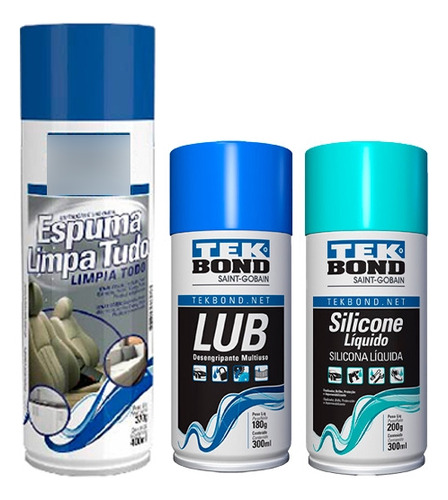 Kit Sprays Limpieza Para Auto