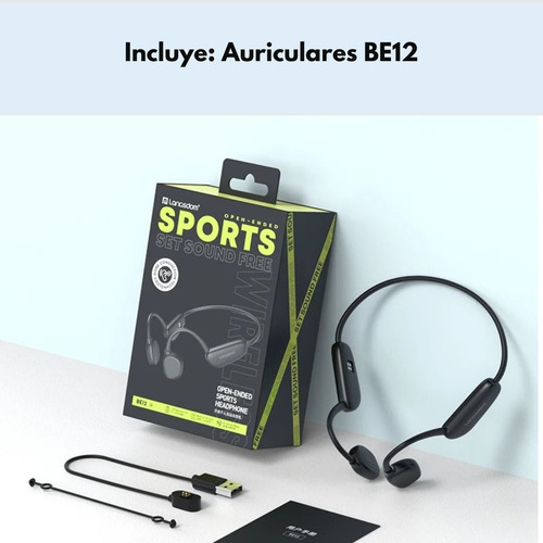Audifonos Deportivos Conducción Ósea Ipx6 10h Langsdom Be12