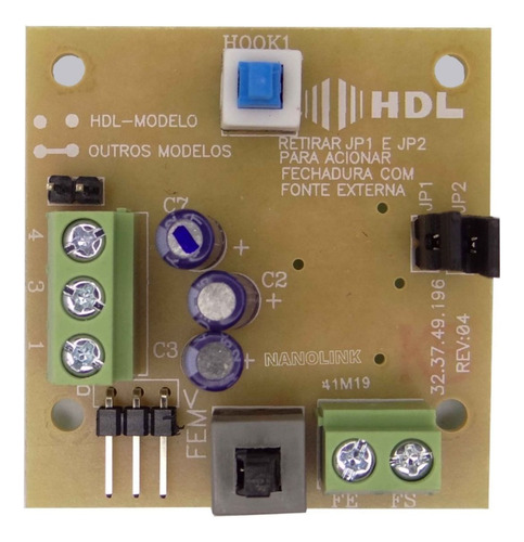 Placa Interfone Hdl Audio Az01 Monofone Original Hdl