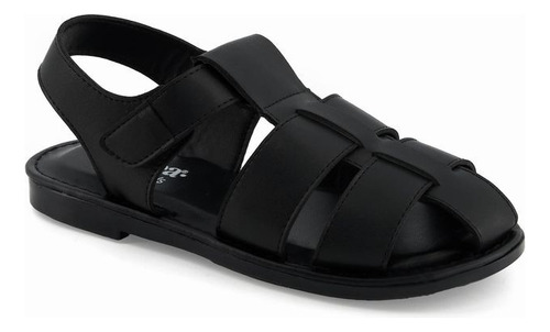 Zapato Abierto Casual 1864663ve Sintetico Negro De Piso