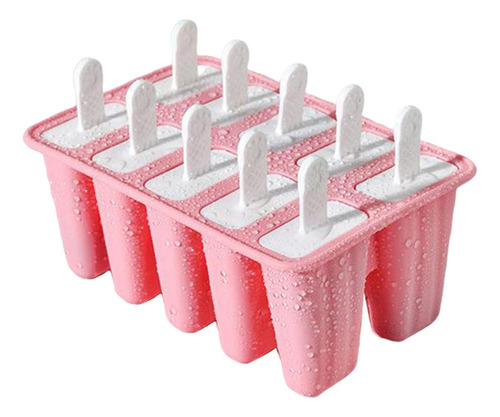 Modelos Modelos Modelos De Gelo De Silicone 10 Células Rosa