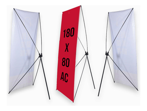 Tripie  Lona Porta Banner Araña 80x180cm Plastico Pack 10pz