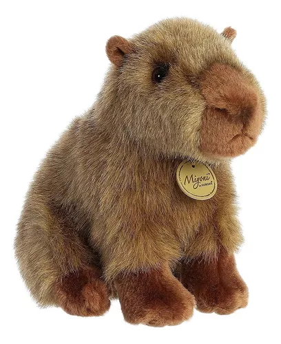 10 peças de pelúcias capivara - Capivara de pelúcia realista, simulação de  bonecos de capivara, pelúcia fofa e macia brinquedo animal Chestea