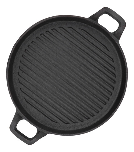 Plancha De Hierro Fundido Reversible De Doble Mango Acanalad
