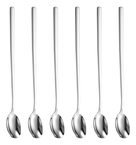 . (ps-l) Juego De Cucharas De Mango Largo Para Cocina De