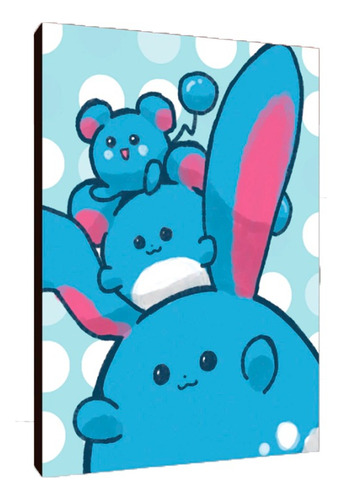 Cuadros Poster Pokemon Azurill Evolucion S 15x20 (all 3)