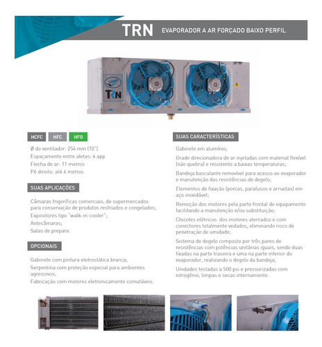 Forçador Evaporador Trineva Trned 422 2v C/ Resistencia 220v