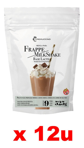 Frappe Milkshake Base Lactea 525gr Cremuccino Licuado Café