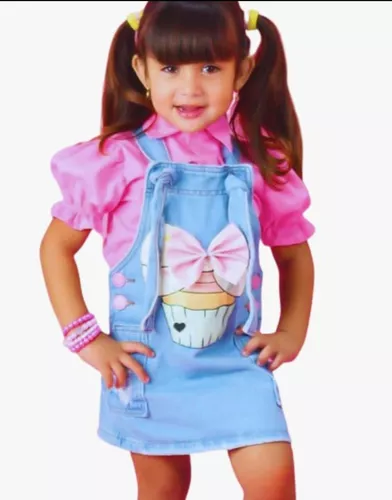 Saia Barbie Roupas Infantil Menina Blogueirinha De Luxo