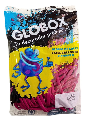 Globos Globologia 260 X 50 Unidades Color Fucsia