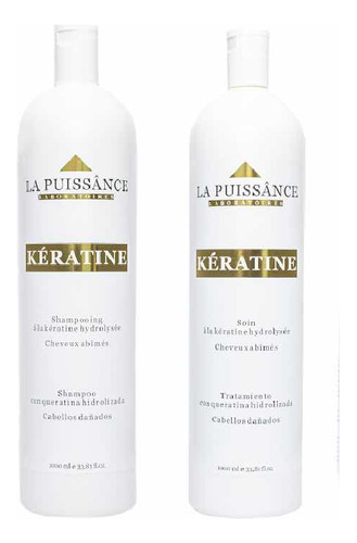 La Puissance Kit Keratina De Litro Shampoo + Tratamiento