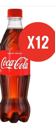 Coca Cola Botella 500ml Original Pack X12  Bebidas Srj