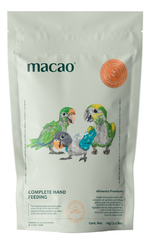 Papilla Para Perico Atolero Amazonas Conuros Macao 1 Kilo