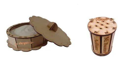 comprar 18 Tortilleros 1\u002F2 Kilo Y 18 Saleros Mdf 3mm