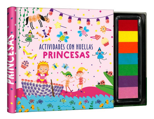 Libro Didáctico Actividades Con Huellitas Princesas Niñas