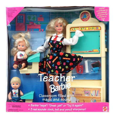 Teacher Barbie Doll & Clasroom Set 1995 Edition