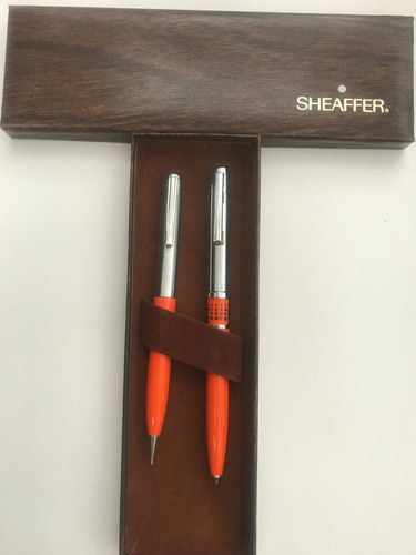 Bolígrafo Y Lapicero Calendario De Sheaffer Naranja.