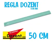 Comprar Regla Técnica 50 Cm Dozent Plantec Milimetrada Profesional