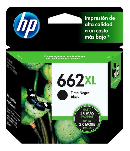 Cartucho Hp 662xl Negro Original Cz105al 1015 1515 1516 2515