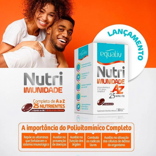 Equaliv Nutri Imunidade De A A Z Zinco Complexo B 30 Caps