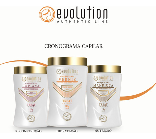 Cronograma Capilar Evolution-reconstrução,hidrataçã,nutrição