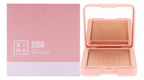 Highlighter 3ina 200 Para Mujer, Polvo Iluminador De 6 Ml