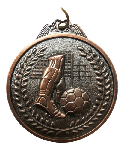 Medalla Premio Fútbol Trofeo Campeones  Bronce, Plata Y Oro