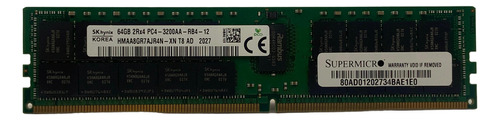Memória SK hynix 64GB Ddr4-3200mhz Rdimm HMAA8GR7AJR4N-XN