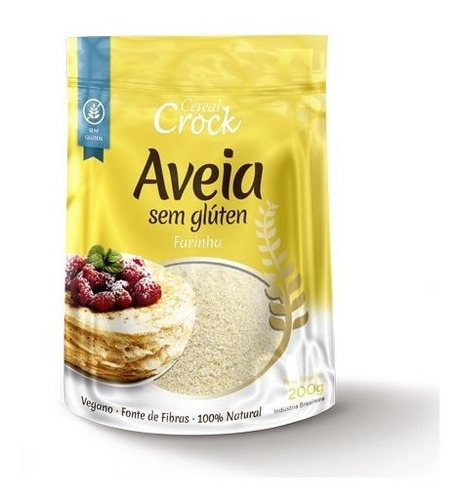 Farinha De Aveia S/ Glúten 200g Leve Crock